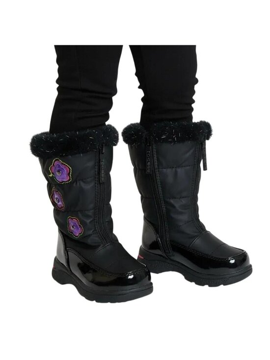 Tote Other - Totes Toddler Girls Floral Design Waterproof Snow Winter Boots Black Size 6M